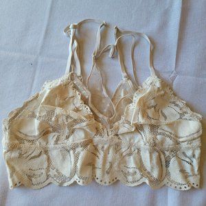 Aerie Cream Lace Bralette, Size M